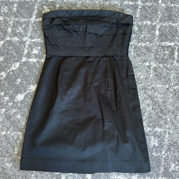 J Crew Black Strapless Little black Dress - Picture 2 of 13